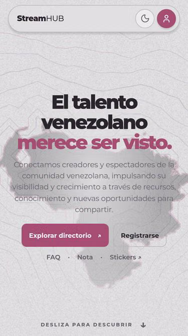 Screenshot of streamhub.es
