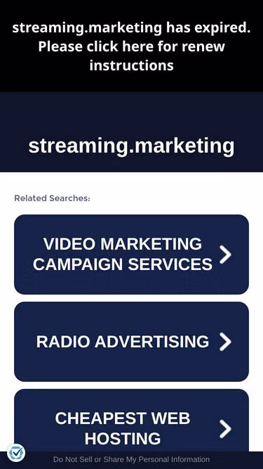 Screenshot of streaming.marketing