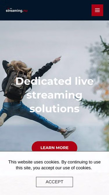 Screenshot of streaming.nu