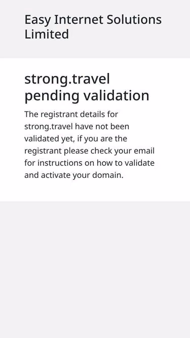 Screenshot of strong.travel