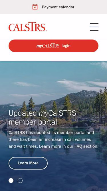 Screenshot of strs.org