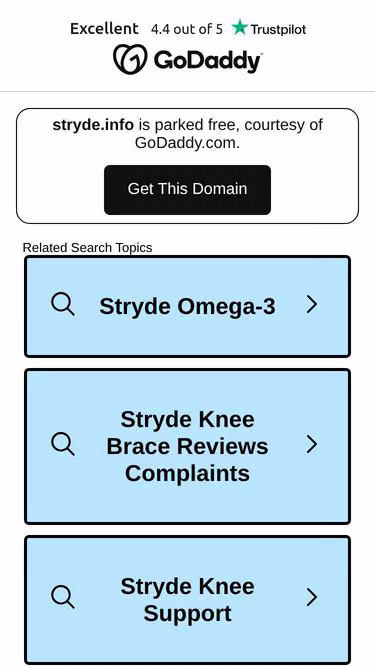 Screenshot of stryde.info
