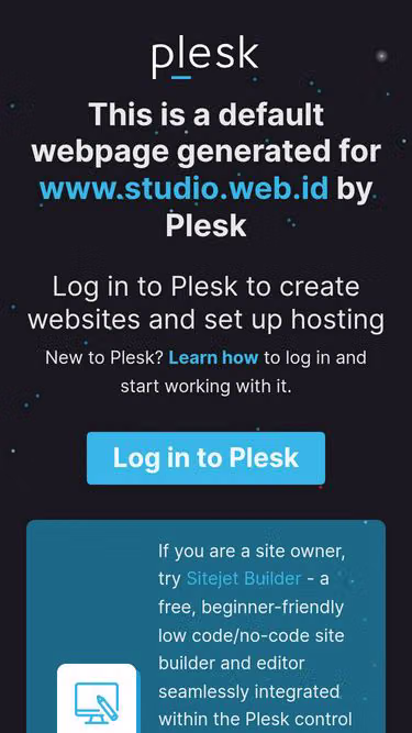 Screenshot of studio.web.id