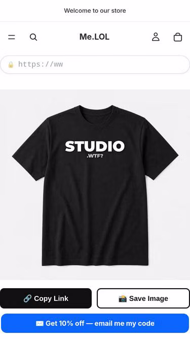 Screenshot of studio.wtf