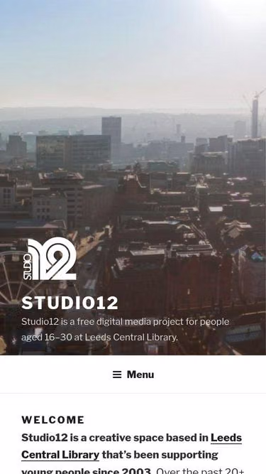 Screenshot of studio12.org.uk