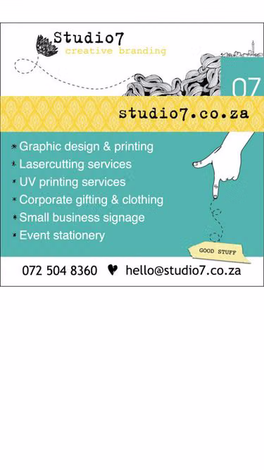 Screenshot of studio7.co.za