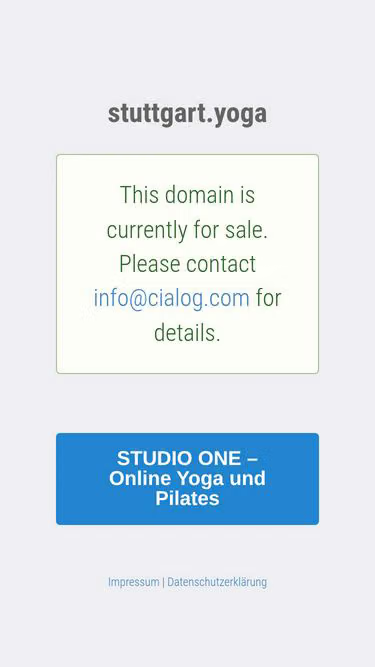 Screenshot of stuttgart.yoga