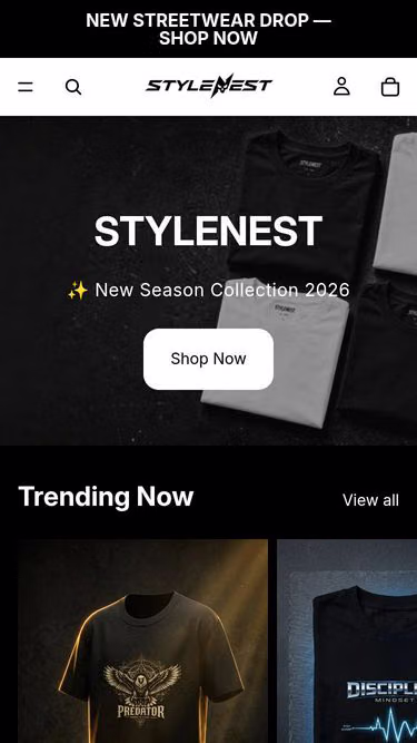 Screenshot of stylenest.online