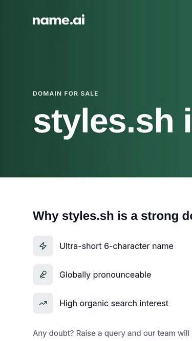 Screenshot of styles.sh