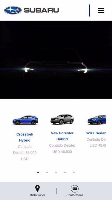 Screenshot of subaru.com.py