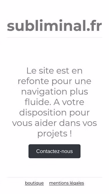 Screenshot of subliminal.fr