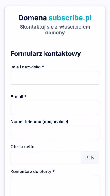 Screenshot of subscribe.pl