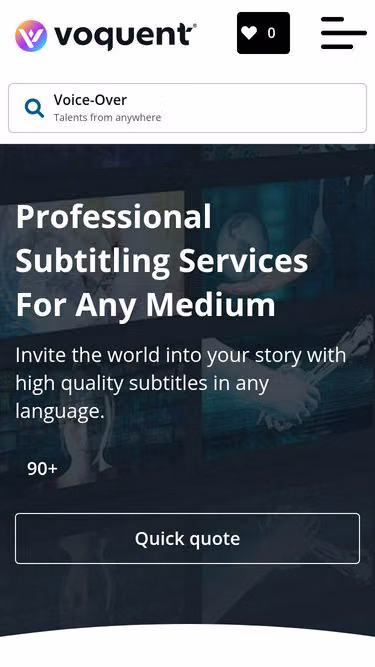 Screenshot of subtitles.com