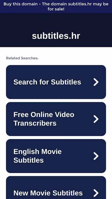 Screenshot of subtitles.hr