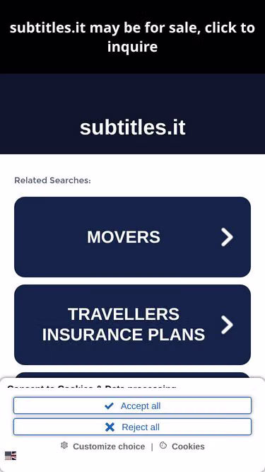 Screenshot of subtitles.it