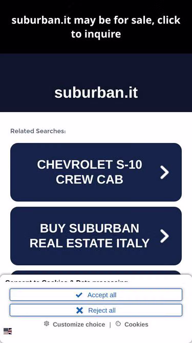 Screenshot of suburban.it