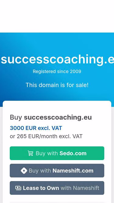 Screenshot of successcoaching.eu