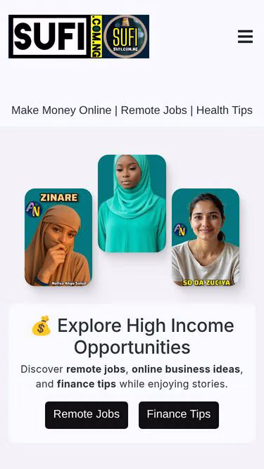Screenshot of sufi.com.ng