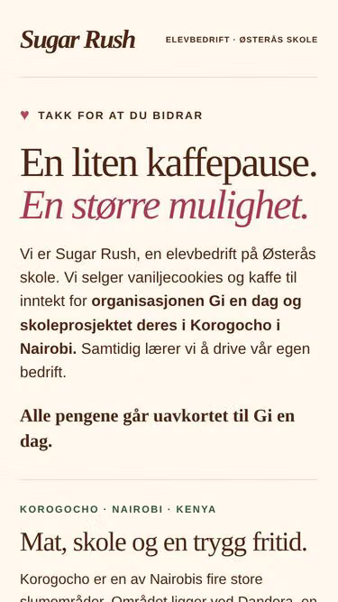 Screenshot of sugar-rush.no