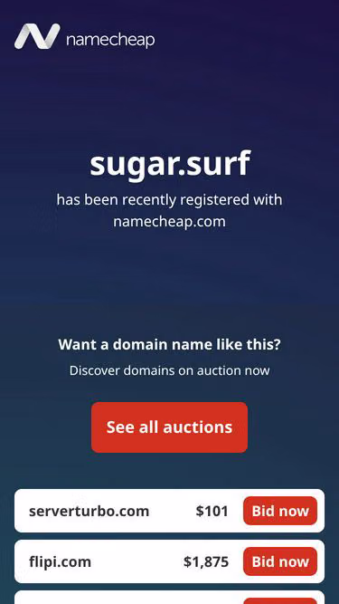 Screenshot of sugar.surf
