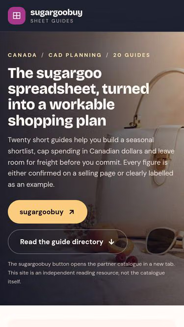 Screenshot of sugargoo-sheets.click