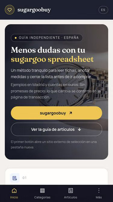 Screenshot of sugargoo-sheets.quest