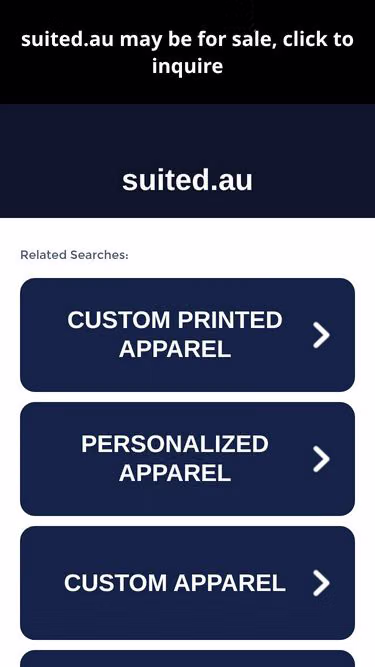 Screenshot of suited.au