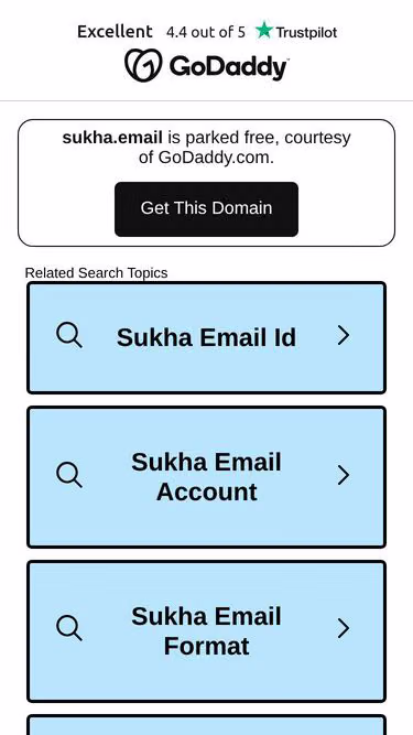Screenshot of sukha.email