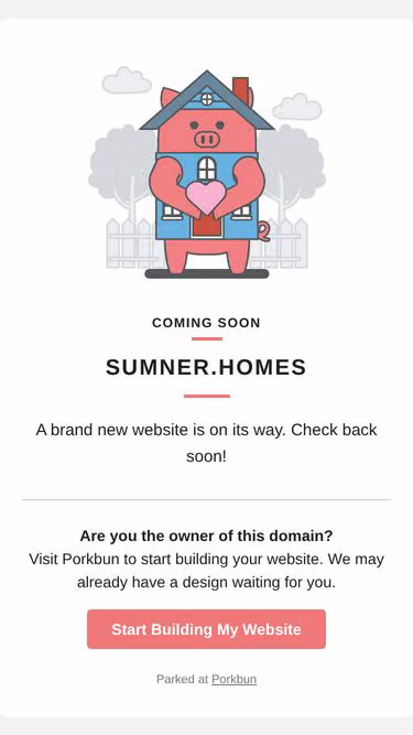 Screenshot of sumner.homes