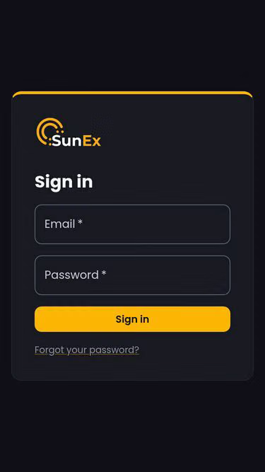 Screenshot of sunex.tech