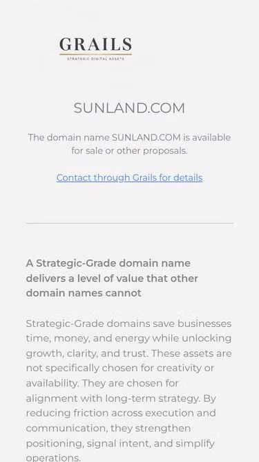 Screenshot of sunland.com