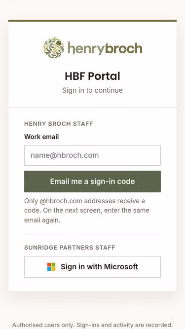 Screenshot of sunridge.app