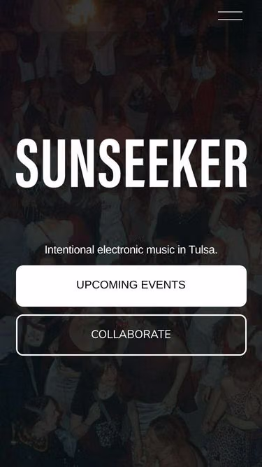 Screenshot of sunseeker.events