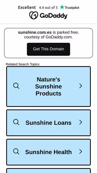 Screenshot of sunshine.com.es