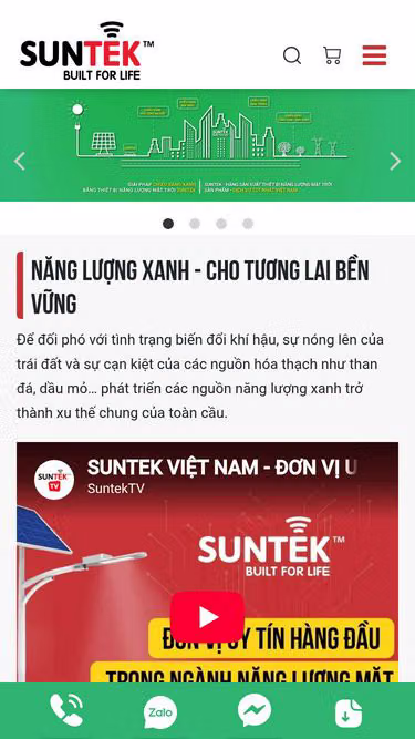 Screenshot of suntek.vn
