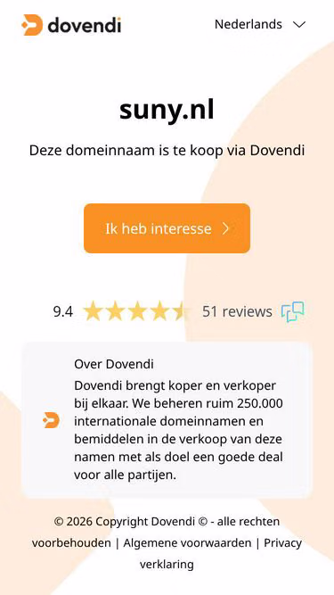 Screenshot of suny.nl