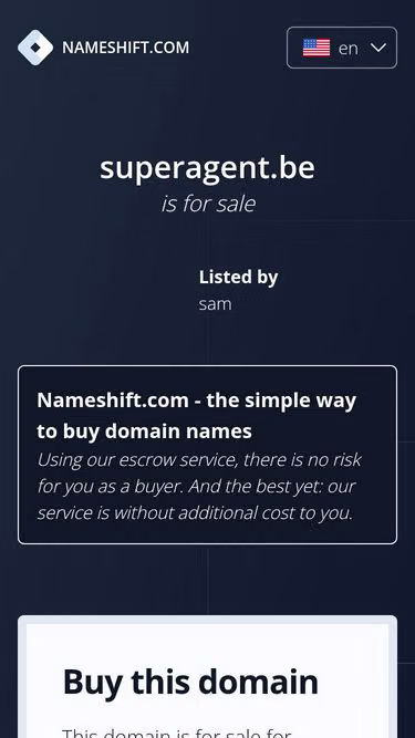 Screenshot of superagent.be
