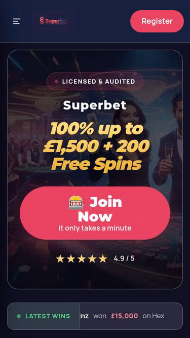 Screenshot of superbet.monster