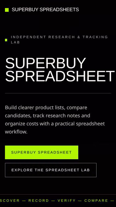 Screenshot of superbuyspreadsheets.cam