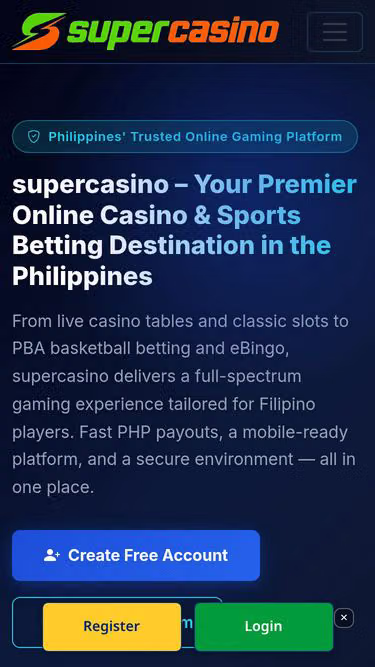 Screenshot of supercasino.live