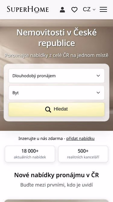 Screenshot of superhome.cz