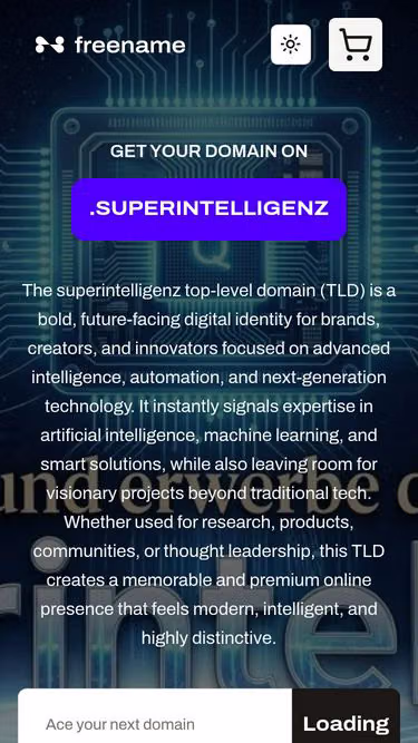 Screenshot of superintelligenz.kaufen