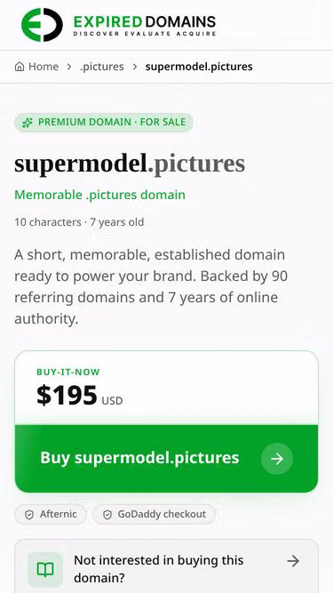 Screenshot of supermodel.pictures