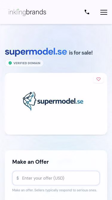 Screenshot of supermodel.se