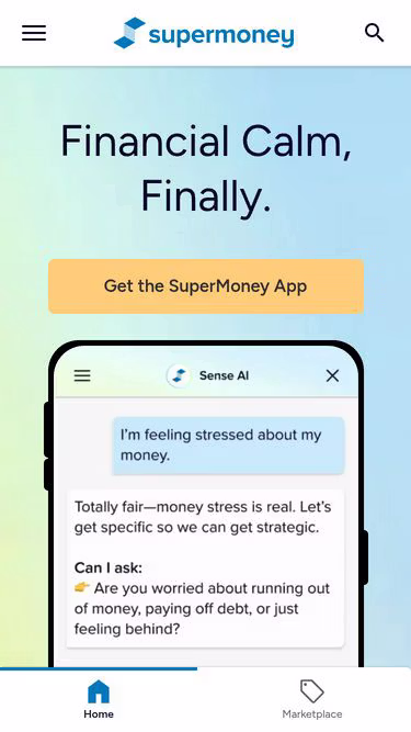 Screenshot of supermoney.io