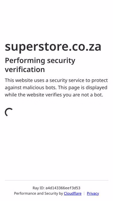 Screenshot of superstore.co.za