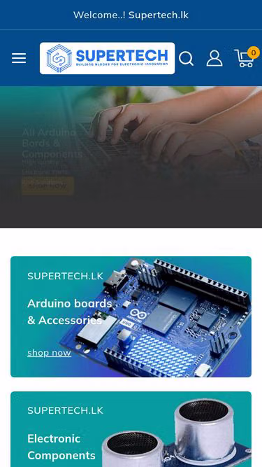Screenshot of supertech.lk