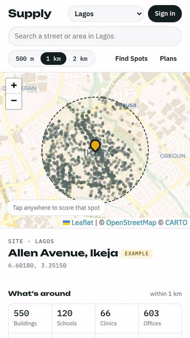 Screenshot of supply.com.ng