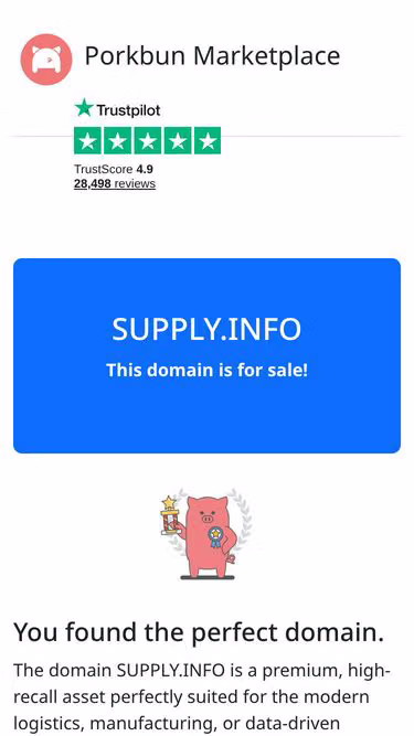 Screenshot of supply.info