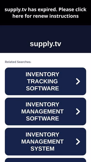 Screenshot of supply.tv